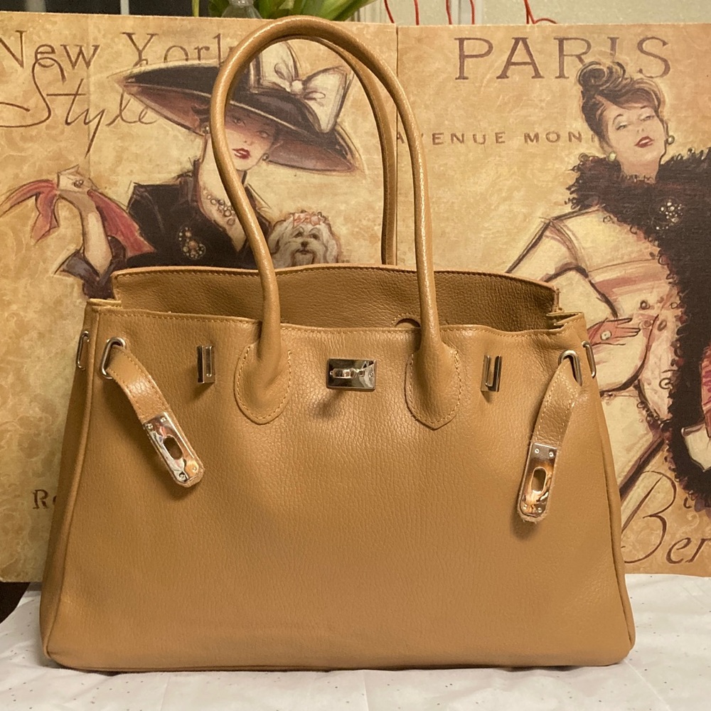 Tan Leather Satchel